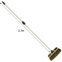 V-TUF tufBRUSH900 Black Car Wash Brush with Rubber Edging and Telescopic Pole Kit 2.7m - thumbnail 4