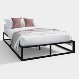 GFW Small Double Black Platform Bed Frame - thumbnail 2