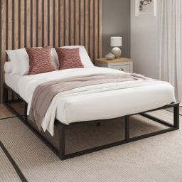GFW Small Double Black Platform Bed Frame - thumbnail 1