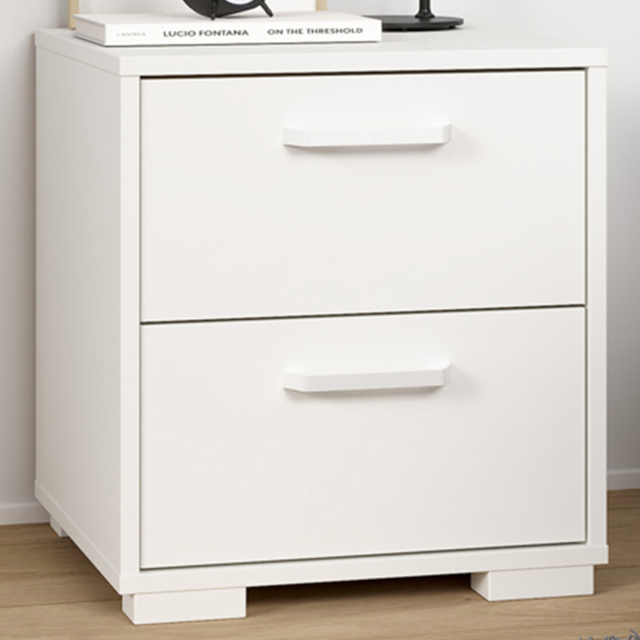 Furniture To Go Sofia White 2 Drawer Nightstand - image 1