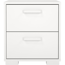 Furniture To Go Sofia White 2 Drawer Nightstand - thumbnail 2