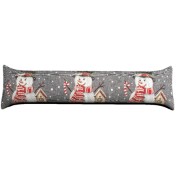 Noel Square Multicolour Snowman Draught Excluder - thumbnail 1