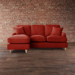 The Vienna 3 Seater Apricot Left Hand Chaise Sofa - thumbnail 3