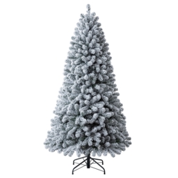 6ft 6in Chaumont Spruce Snowy Pre-lit Artificial Christmas Tree - thumbnail 4