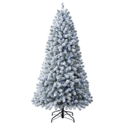 6ft 6in Chaumont Spruce Snowy Pre-lit Artificial Christmas Tree - thumbnail 3