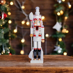 St Helens Glitter White Nutcracker 40cm - thumbnail 2