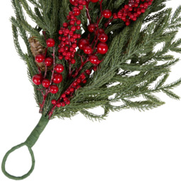 Red Berry and Pinecone Door Drop 60cm - thumbnail 3