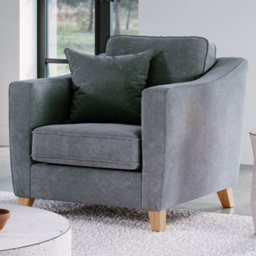 Marlon City Denim Armchair - thumbnail 1