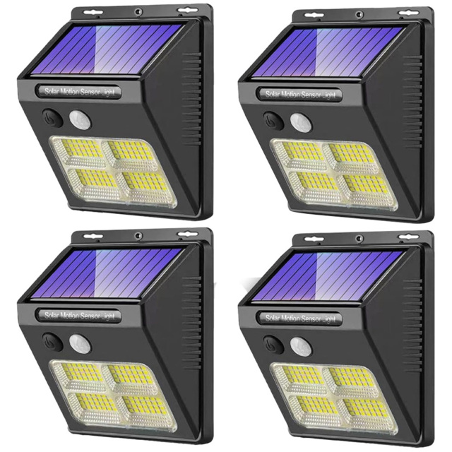 Garden Gear 112 LED White Motion Sensor Solar Light 4 Pack - image 1