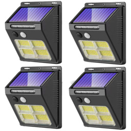 Garden Gear 112 LED White Motion Sensor Solar Light 4 Pack - thumbnail 1