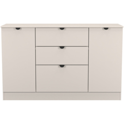 Crowndale Bora 2 Door 3 Drawer Matt Kashmir Wide Sideboard Ready Assembled - thumbnail 2