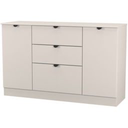 Crowndale Bora 2 Door 3 Drawer Matt Kashmir Wide Sideboard Ready Assembled - thumbnail 4