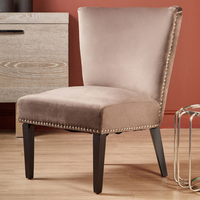 Premier Housewares Kensington Townhouse Mink Winged Dining Chair - image 1