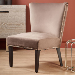 Premier Housewares Kensington Townhouse Mink Winged Dining Chair - thumbnail 1