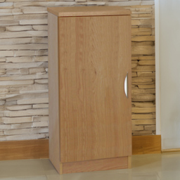R White Cabinets Single Door Mid Height English Oak Cupboard