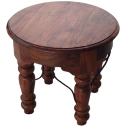 Acacia Home Brown Wooden Round Table - thumbnail 2