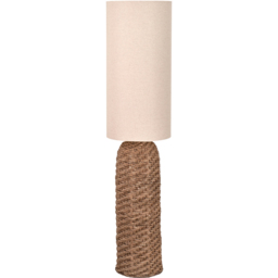Pacific Lifestyle Andros Brown Woven Seagrass Floor Lamp - thumbnail 1