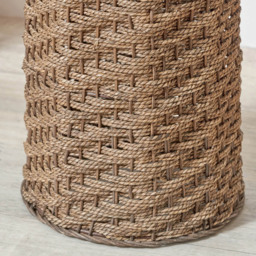 Pacific Lifestyle Andros Brown Woven Seagrass Floor Lamp - thumbnail 4