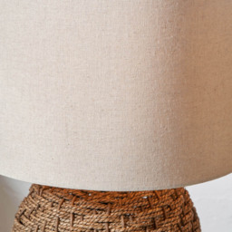 Pacific Lifestyle Andros Brown Woven Seagrass Floor Lamp - thumbnail 3