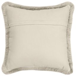 Printed Fringe Cushion - Green - thumbnail 3