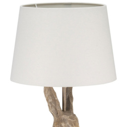 Neutral Driftwood Effect Rabbit Table Lamp - thumbnail 4