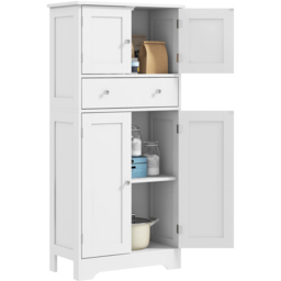 Portland White 4 Door Single Drawer Kitchen Cupboard - thumbnail 2