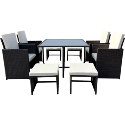 Artemis Home Giulia 8 Seater Brown Rattan Cube Garden Lounge Set - thumbnail 2