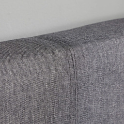 Home Source Upholstered Single Hopsack Ottoman Bed Frame - thumbnail 3