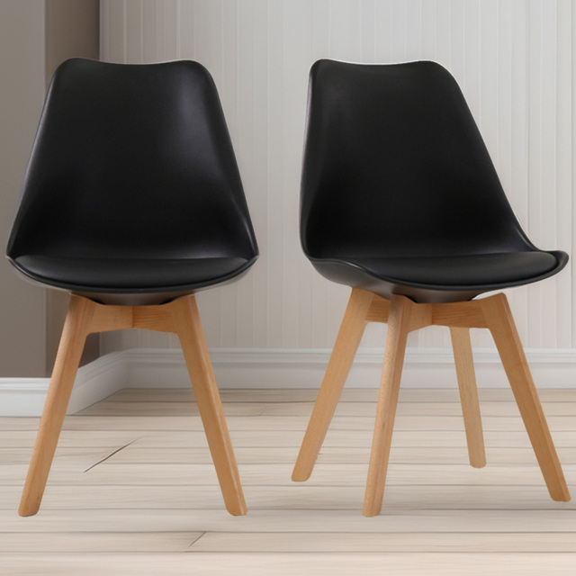 Louvre Set of 2 Black Dining Chair - image 1