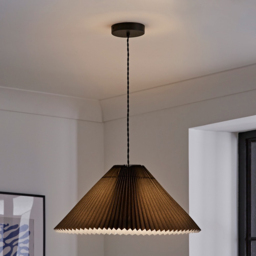 ValueLights Akira Black Pleated Shade LED Pendant Light - thumbnail 2