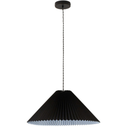 ValueLights Akira Black Pleated Shade LED Pendant Light - thumbnail 1