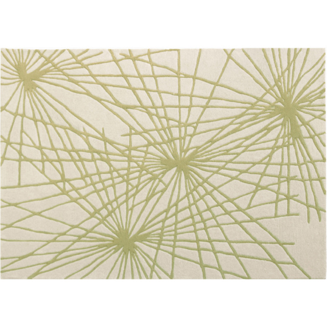 Esselle Home Aura Starburst Natural and Sage Green Rug 200 x 290cm - image 1