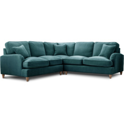 The Vienna 5 Seater Emerald Corner Sofa - thumbnail 2
