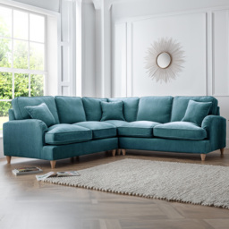 The Vienna 5 Seater Emerald Corner Sofa
