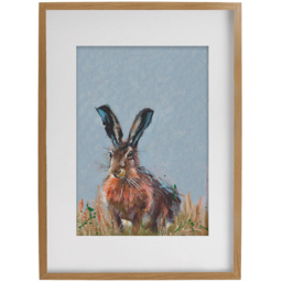 Laura Ashley Hare Wooden Frame Wall Art 70 x 100cm - thumbnail 1