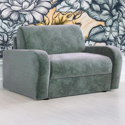 Jay-Be Deco Cosy Chenille Aqua Snuggler Sofa Bed with e-Sprung Mattress