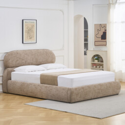 Rhea Ottoman Bed Brown Double