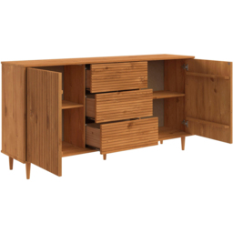 Loft24 Jerzy Stain Wax 2 Door 3 Drawer Sideboard - thumbnail 4