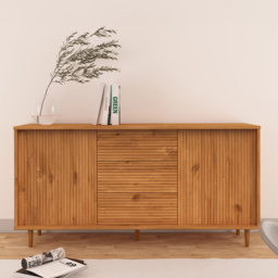 Loft24 Jerzy Stain Wax 2 Door 3 Drawer Sideboard
