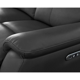 Aspire Kingsmere 3 Seater Black Power Recliner Sofa - thumbnail 4