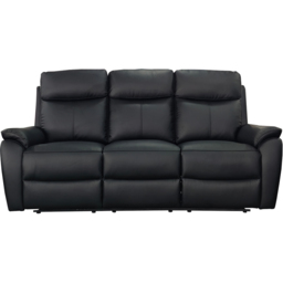 Aspire Kingsmere 3 Seater Black Power Recliner Sofa - thumbnail 2