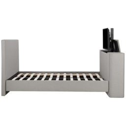 Plaza Double Grey Bed with TV Bracket - thumbnail 4