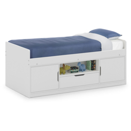 Julian Bowen Atom White Low Sleeper with Storage - thumbnail 2