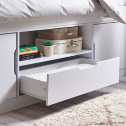 Julian Bowen Atom White Low Sleeper with Storage - thumbnail 4