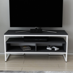 Decorotika Merrion 3 Shelf White and Anthracite TV Unit