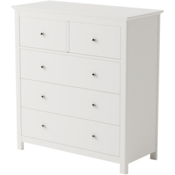 Core Products Nairn 5 Drawer White Chest of Drawers - thumbnail 2