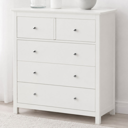 Core Products Nairn 5 Drawer White Chest of Drawers - thumbnail 1