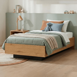 Noa and Nani Koping Single Natural Pine Lift Up Ottoman Bed - thumbnail 1