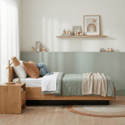 Noa and Nani Koping Single Natural Pine Lift Up Ottoman Bed - thumbnail 4
