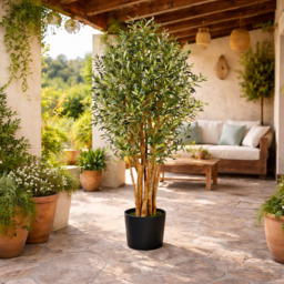 Leaf Artificial Olive Tree Pot 125cm - thumbnail 2